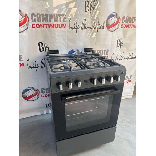 BJS 60x60 Grey Gas Cooker