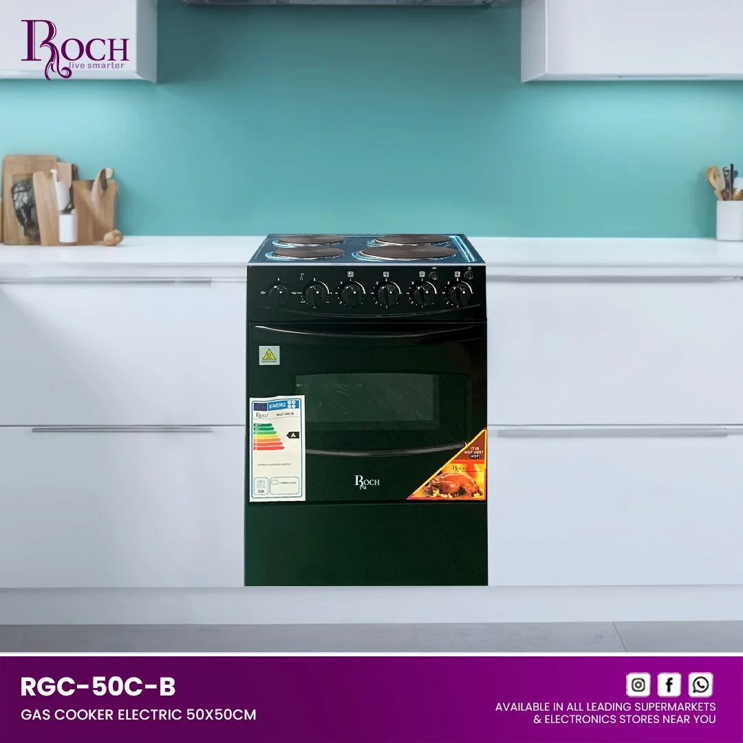Roch 50x50 Black Gas Cooker