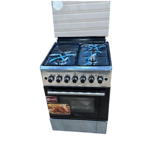 Roch 50x50 Silver Gas Cooker